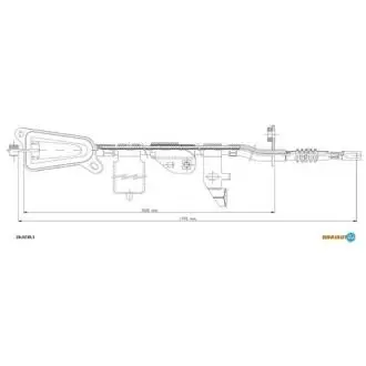 Тросик стояночного тормоза Adriauto ADRIAUTO 28.0238.1