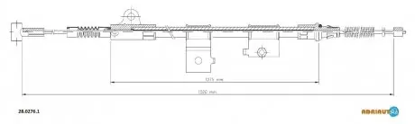 Трос зупиночних гальм ADRIAUTO 2802761