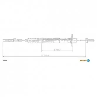 Трос зчеплення OPEL Omega 1.8-2.0 87-93 ADRIAUTO 330149