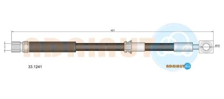 ШЛАНГ ТОРМОЗНОЙ ПЕРЕДН ADRIAUTO 331241