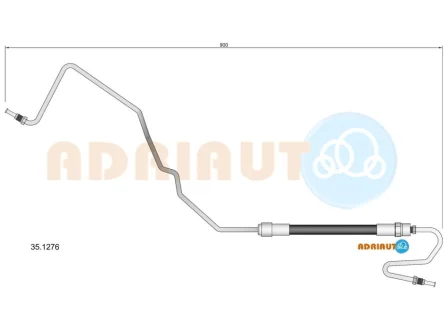 CITROEN гальмівний шланг С4 I, II 04-, DS ADRIAUTO 351276