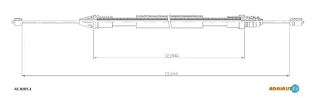 Кабель стоянкових гальм ADRIAUTO 4102031