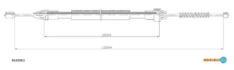 Кабель стоянкових гальм ADRIAUTO 4102301