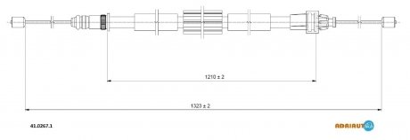 Трос зупиночних гальм ADRIAUTO 4102671 (фото 1)