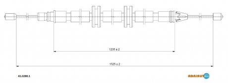 Трос зупиночних гальм ADRIAUTO 4102801