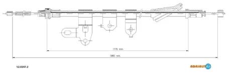 Кабель стоянкових гальм ADRIAUTO 5202472