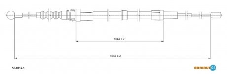 Трос зупиночних гальм ADRIAUTO 5502121