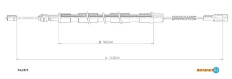Трос ручного тормоза ADRIAUTO 550279