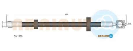 Шланг гальм. передн. VW Lupo -05 ADRIAUTO 551250