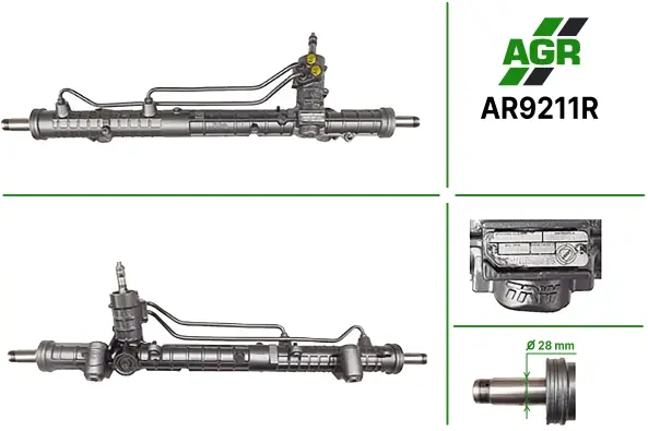 Рульова рейка з ГПК відновлена ALFA ROMEO 166 (936) 98-07 AGR AR9211R (фото 1)
