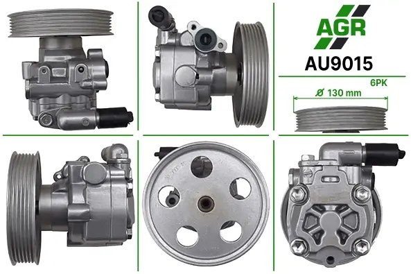 Насос ГУР новый AUDI A4 2007-2012, A5 2007-2012 AGR AU9015 (фото 1)