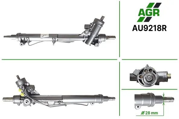 Рульова рейка з ГПК, відновлена, AUDI A6 (4B, C5) 97-05,A6 Avant (4B, C5) 97-05 AGR AU9218R (фото 1)