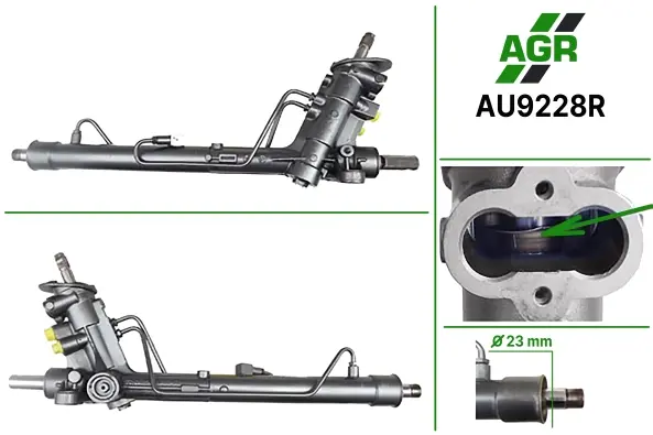 Рульова рейка з ГПК відновлена AUDI A2 02.00-08.05,SEAT CORDOBA 09.02-11.09 AGR AU9228R (фото 1)