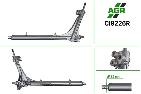 Рульова рейка з ГПК, відновлена, CITROEN Jumper 2006-,FIAT Ducato 2006-,PEUGEOT Boxer 2006- AGR CI9226R (фото 1)