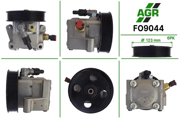 Насос ГУР новый FORD C-MAX 07-,FOCUS C-MAX 03-07,FOCUS II (DA_) 04-,VOLVO C30 06-,VOLVO S40 II 0 AGR FO9044 (фото 1)