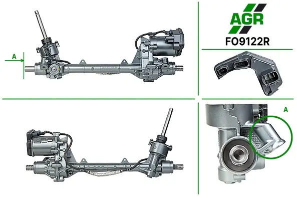 Рулевая рейка с ЭУР восстановленная FORD FUSION 2013-,GALAXY 2015-,MONDEO V 2015-,S-MAX 2015- AGR FO9122R (фото 1)