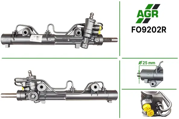 Рульова рейка з ГПК, відновлена, FORD Courier 1989-1995,FORD Fiesta 1989-1996,FORD KA 1996-2008 AGR FO9202R (фото 1)