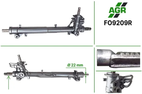 Рейка кермова з г/п (відновлена) FORD FUSION 1.25-1.6D 08.02-12.12 AGR FO9209R
