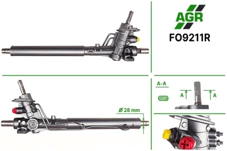 Кермова рейка з ГУР (відновлена) VW Sharan 96- AGR FO9211R