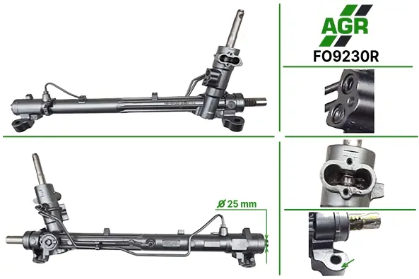 Рулевая рейка с ГУР восстановленная FORD FOCUS C-MAX 03-07,FOCUS II (DA_) 04- AGR FO9230R (фото 1)