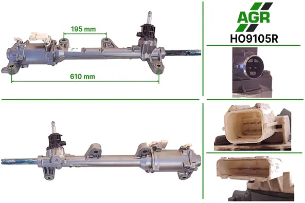 Рульова рейка з ЕПК, відновлена, HONDA ACCORD 2008- AGR HO9105R (фото 1)