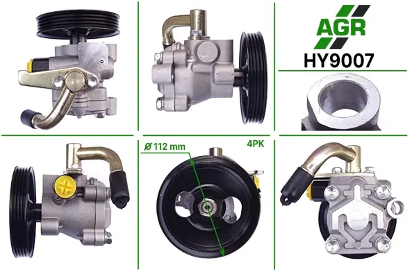 Насос ГПК з механічним приводом, новий, HYUNDAI -H-1 / STAREX 97-04,H-100-04,HYUNDAI H100 04- AGR HY9007 (фото 1)