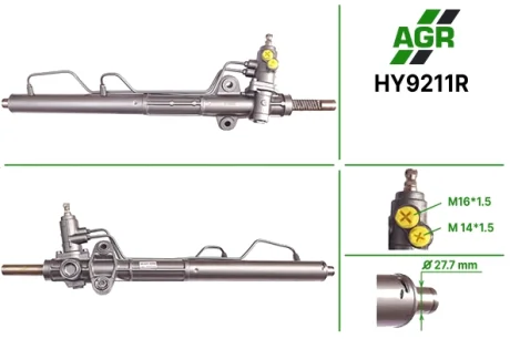 Рульова рейка з ГПК відновлена HYUNDAI SONATA 99-04,GRANDEUR 99-04, OPTIMA 00-05,KIA MAGENTIS 0 AGR HY9211R