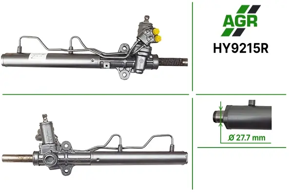 Рульова рейка з ГПК, відновлена, HYUNDAI TUCSON (JM) 04-10;KIA SPORTAGE (JE_) 04- AGR HY9215R (фото 1)