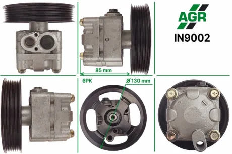 Насос ГУР новый INFINITI EX35 J50 2007-2012,INFINITI FX35 2003-2008 AGR IN9002