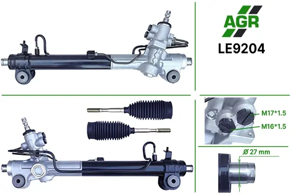 Кермова рейка з г/п LEXUS RX 300, 400h 4WD, 400h FWD, 350 03-07/ TOYOTA HIGHLANDER 3.3 3-07, KLUGER 3.3 03-07 AGR LE9204 (фото 1)