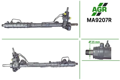 Рулевая рейка с ГУР восстановленная MAZDA 6 (GG) 02-07,6 HATCHBACK (GG) 02-07,6 STATION WAGON (GY) 0 AGR MA9207R