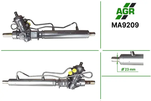 Рульова рейка з ГПК, нова, MAZDA 323 C IV (BG) 89-94,323 F IV (BG) 89-94,323 S IV (BG) 89-94 AGR MA9209 (фото 1)