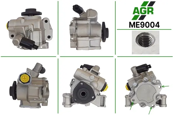 Насос ГУР новый MERCEDES C W 203 2000-2007,MERCEDES E W 210 1995-2002,MERCEDES E W 211 2002-2009 AGR ME9004 (фото 1)
