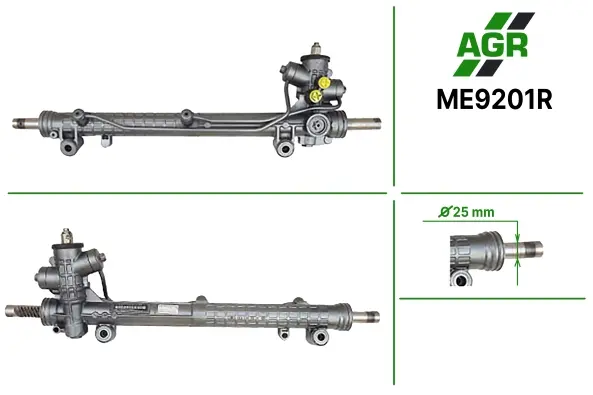 Рульова рейка з ГПК, відновлена, MERCEDES A W 168 97-04 AGR ME9201R (фото 1)