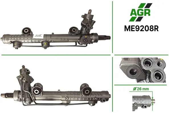 Рулевая рейка с ГУР восстановленная MERCEDES-BENZ E-CLASS (W211) 02-08,E-CLASS T-Model (S211) 03-09 AGR ME9208R (фото 1)