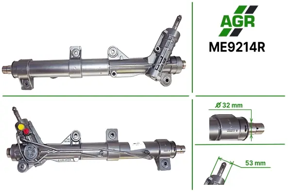 Рульова рейка з ГПК, відновлена, MERCEDES-BENZ VITO автобус (638) 99-03,VITO фургон (638) 99-03 AGR ME9214R (фото 1)