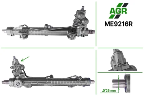 Рульова рейка з ГПК відновлена MERCEDES C W 203 4*4 2000-2007 AGR ME9216R