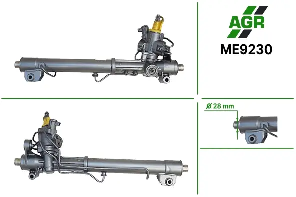 Рулевая рейка с ГУР новая MERCE S-CLASS (W221) 11-,MERCE GLK-CLASS (X204) 09-,MERCE E-CLASS (W212) 1 AGR ME9230 (фото 1)