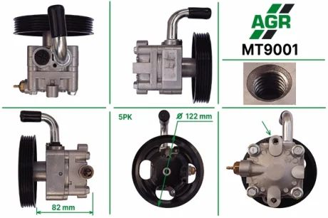 Насос ГПК з механічним приводом, новий, MAZDA 626 V 97-02,626 V Hatchback 97-02 MITSUBISHI GALANT VI AGR MT9001