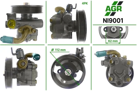 Насос ГПК новий INFINITII30/I35 94-04,NISSAN Maxima A32 94-00,NISSAN MAXIMA A33 00-03 AGR NI9001