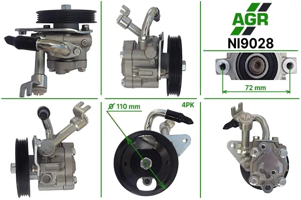 Насос ГПК новий NISSAN MURANO (Z50) 03-,TEANA I (J31) 03-08 AGR NI9028 (фото 1)