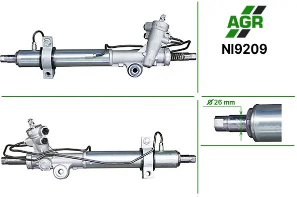 Рульова рейка з ГПК, нова, NISSAN MURANO (Z50) 2003-2008 AGR NI9209 (фото 1)