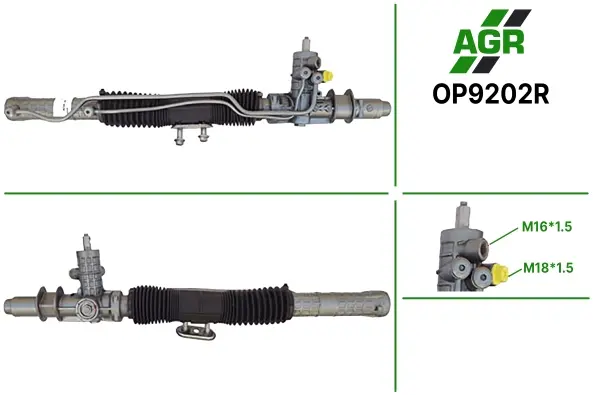 Рульова рейка з ГПК відновлена OPEL KADETT 85-93,OPEL VECTRA A 89-95, SAAB 9.3 98-03, SAAB 9002 AGR OP9202R (фото 1)