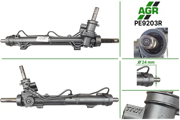 Рульова рейка з ГПК відновлена PEUGEOT 206 1998-2009 TRW AGR PE9203R (фото 1)