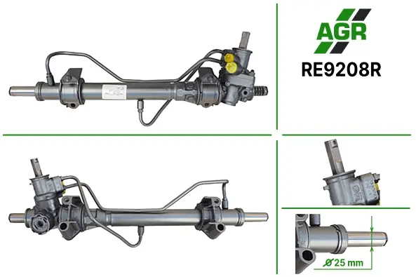 Рулевая рейка с ГУР восстановленная RENAULT 21 90-94 AGR RE9208R (фото 1)