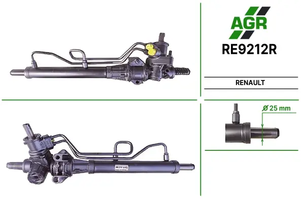 Рулевая рейка с ГУР восстановленная RENAULT CLIO 90-98 AGR RE9212R (фото 1)