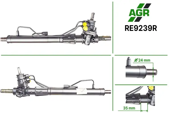 Рулевая рейка с ГУР восстановленная RENAULT Megane 1996-2003 SMI-KOYO AGR RE9239R (фото 1)