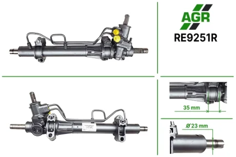 Рульова рейка з ГПК відновлена RENAULT Clio 1998-2005,RENAULT Symbol 2005- AGR RE9251R