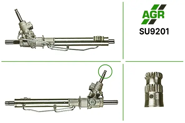 Рулевая рейка с ГУР новая SUBARU IMPREZA 95-00,SUBAR LEGACY 98-03 AGR SU9201 (фото 1)