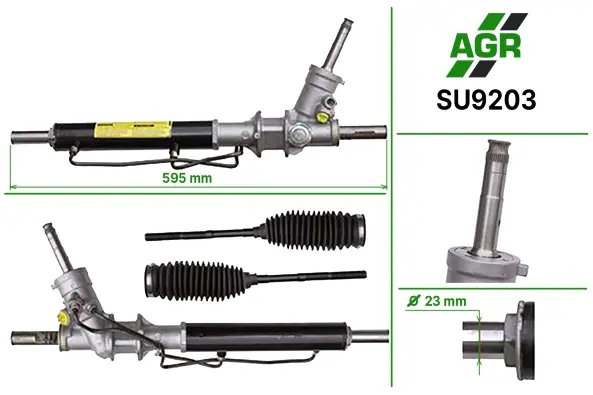 Рульова рейка з ГПК нова SUBARU Forester S11 2003-2007 AGR SU9203 (фото 1)